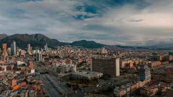 Colombia city Bogota view