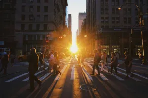 people-walking-street-nyc-sunset