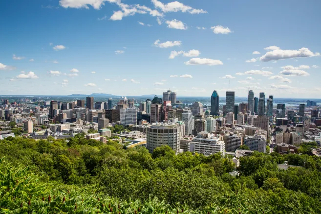 Montreal city skyscrapers