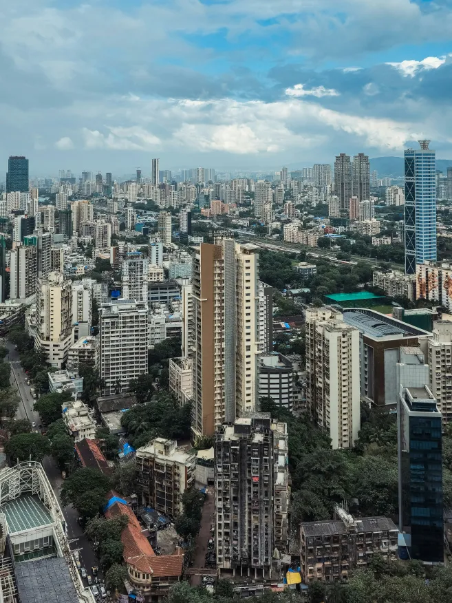 High rise buildings in an urban area